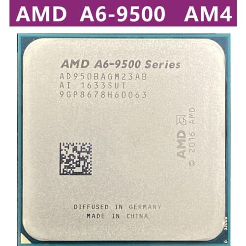 AMD A6-Series A6-9500 Processeur A6 9500 A6 9500B 3.5 GHz, double cœur, prise AM4