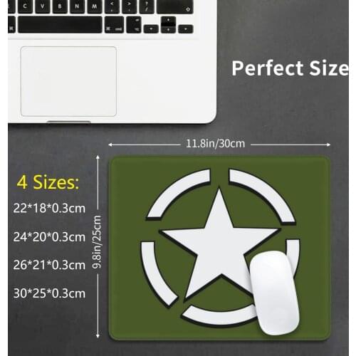 Army Military Design Mouse Pad DIY Print Cushion Military Army The Army Veteran Veterans Air Force Navy Army