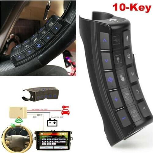 Car Remote Controls For Steering wheel Button Bluetooth Player Universal For 2 Remote Android Control Din Car Radio W3C5