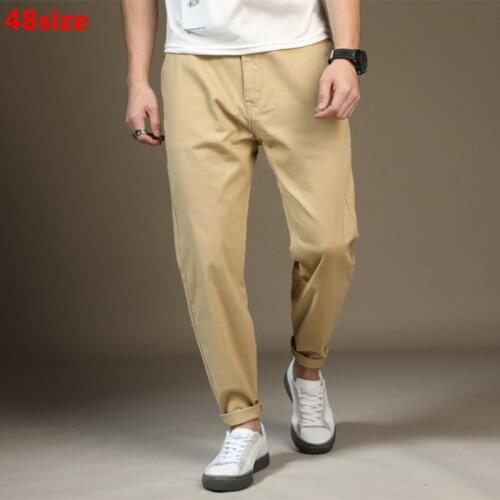 Big size Mens pants spring new casual pants male black loose feet wild big size harem pants tide