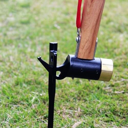 Home Housework Hammer Camping Tent Peg Hammer with High Quality Plastic Handle for Camping Tents Raincloths Awnings R7UB
