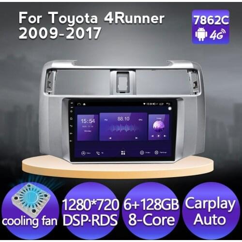 DSP RDS Android11 Carplay IPS For Toyota 4Runner 2009-2017 Car GPS Navigation Autoradio Stereo Video Multimedia Player Head Unit