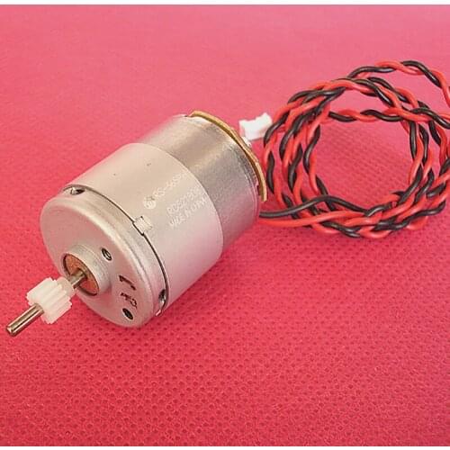 DC 3V-48V RS-365PH Motor with Gear, High Speed 0.4 Module 14 Teeth Carbon Brush DC Motor for Copier, Vacuum Cleaner, Hair Dryer