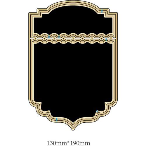 JMCRAFT 2021 Rectangle Border #3 Metal Cutting Dies DIY Scrapbook Handmade Paper Craft Metal Steel Template Dies