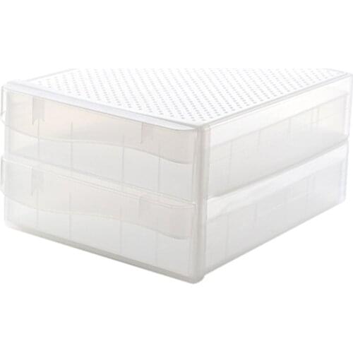 Kitchen Refrigerator Storage Box Egg Storage Box Rectangular Transparent Compartment Box With Lid Egg Box