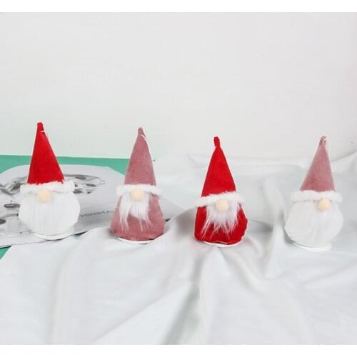 Cute Faceless Gnome Dolls Pendant Ornament Christmas Tree Plush Doll Decoration for Home Holiday Party Room Decor New Year Gifts