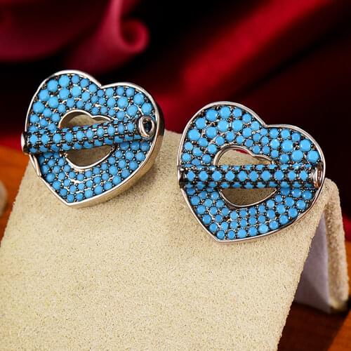 Missvikki Original Brand Cute Sweet Heart 6 Colors Stud Earrings for Women Ladies Fashion Accessories High Quality