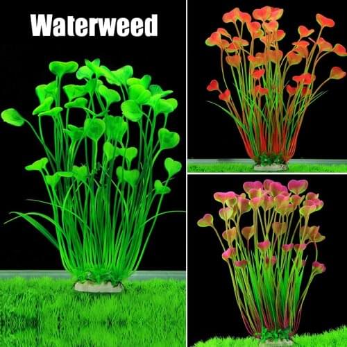 New Hot Handmade Aquarium Plastic Plants Decoration Fish Tank Water Plant Grass Ornament SMR88