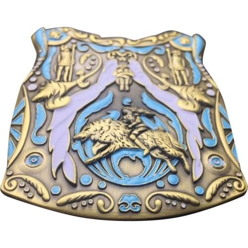 New design die cast 3D badge back pin metal badges