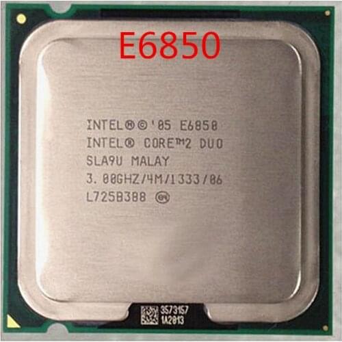 Free shipping E6850 Desktop Computer Processor Intel Cpu dual core 2 Duo Cpu 3.0GHz 4MB/1333MHz LGA 775