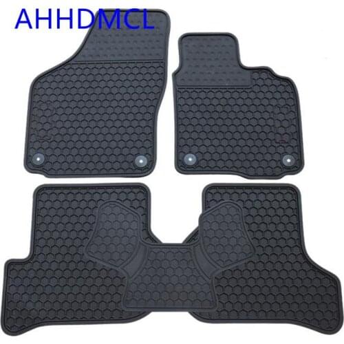 Car Rubber Mats Floor Mats Anti Slip Mat Carpets Feet Pads For Golf 6 MK6 2008 2009 2010 2011 2012 Right Hand Drive