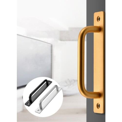 Aluminum Alloy Sliding Door Handle Balcony Window Cabinet Door Handle Bedroom Kitchen Black Gold Silver Furniture Hardware