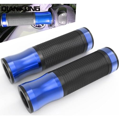 Motorcycle handlebar grips & handle bar ends 7/8"22mm hand cap FOR Kawasaki ZX6R ZX7R ZX10R ZX14R NINJA650R Z1000 yamaha mt09