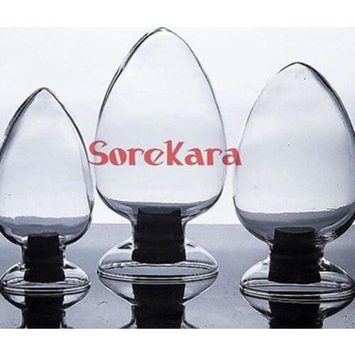 Glass Reagent Bottle 125ml Transparent Erlenmeyer flask Seed Display Flask Sample Vials With Cork Chicken Heart Bottle