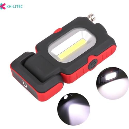 Strong Magnet COB LED Flashlight 3 Modes USB Operated Working Lamp Magnet Mini Lighting LED Torch Lamp