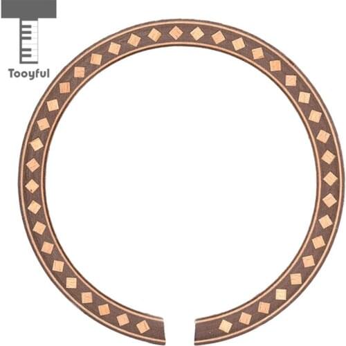 Tooyful Satinwood+Beech Soundhole Decal Sticker Acoustic Guitar Decorate Replacement