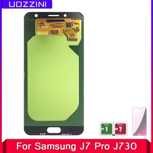 2 Pcs Super Amoled Lcds For Samsung Galaxy J7 Pro 2017 J730 J730F LCD Display and Touch Screen Digitizer Assembly