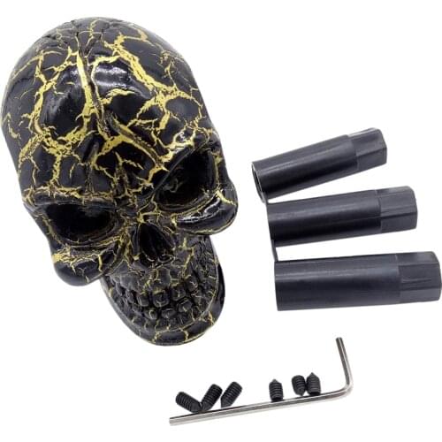 1 Pcs Universal Skull Shape Head Style Car Interior Accessories Decoration Car Manual Gear Stick Shifter Lever Knob