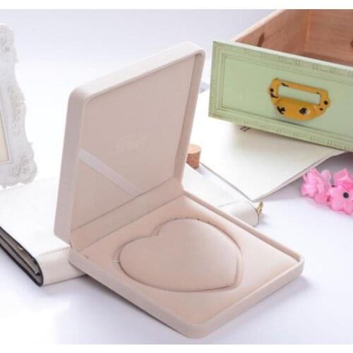 100pcs/lot The high-grade velvet Peach Pearl necklace box, jewelry box cloth color wedding jewelry box SN3747