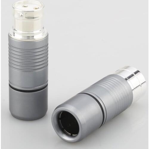 4PCS Audiocrast XR001 XLR 3 Pin Audio Connectors XLR Male Female Socket Adapter Speaker Jack Connector Audio DIY Silver plated