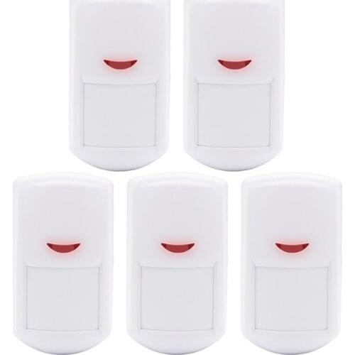 5pcs/lot 433MHz Wireless PIR Motion Sensor Detector Infrared Detector Anti Theft Smart Alarm Security System