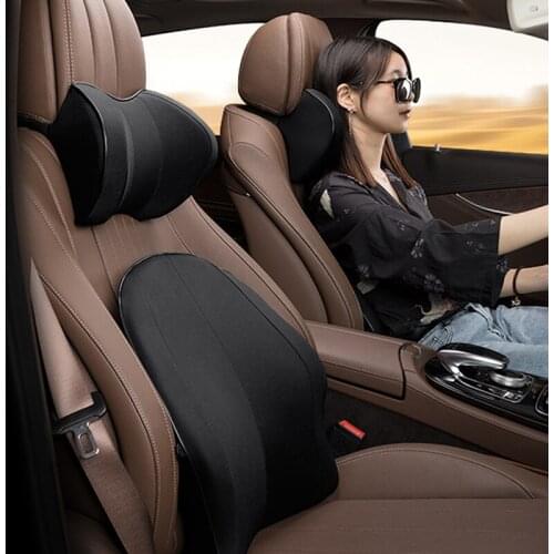 Car Seat Head Neck Rest Massage Auto Pillow Space Memory Neck Headrest Car Covers Vehicular Pillow Seat Headrest Accessories