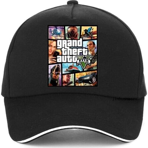 HOT Gta Street RPG Game Men women Baseball cap Gta Grand Theft Auto Print hat fashion Brand Game lovers Grand Theft Auto hats