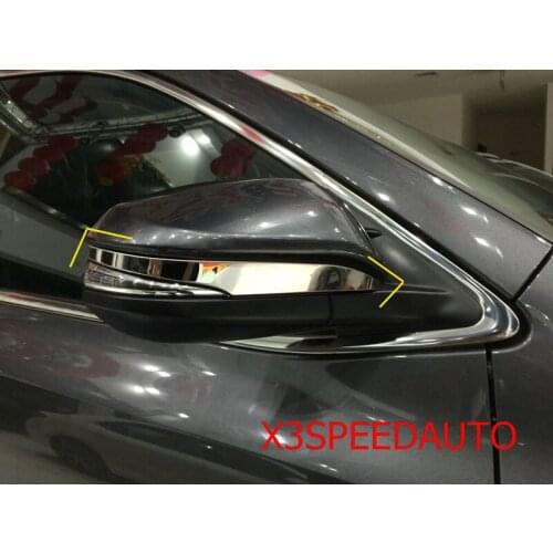Side Door Mirror Trim For Toyota Highlander 2014 2015 2016 Free Shipping Chromed SILVER 2PCS