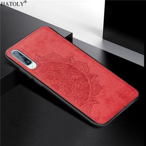 For Cover Samsung Galaxy A70 Case 3D Printed Pattern TPU Frame Cloth Fabric Phone Bumper Case For Samsung Galaxy A70 Cover A705F
