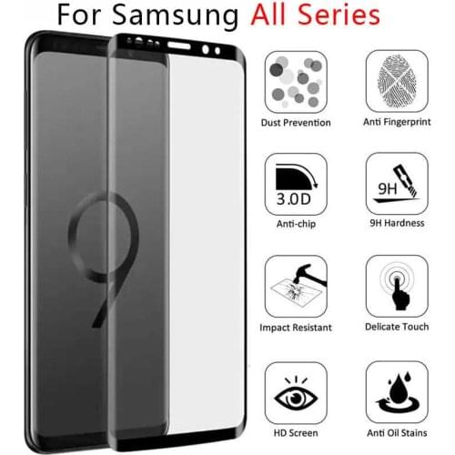 Tempered Glass Case For Samsung Note 9 8 S9 S8 Plus S7 S6 Edge Protective Glas Screen Protector On Galaxy Not 8s 9s 7s S 9 8 7 6