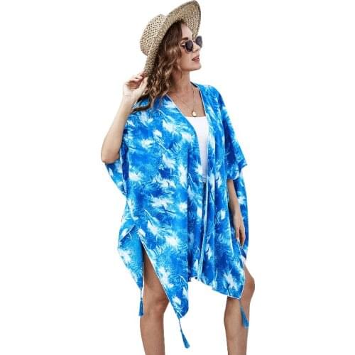 Женские пляжные кимоно Conncozy China At AliExpress