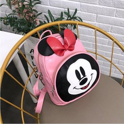 Disney animation cartoon new Mickey childrens school bag kindergarten school bag girl outdoor travel storage bag shopping bag