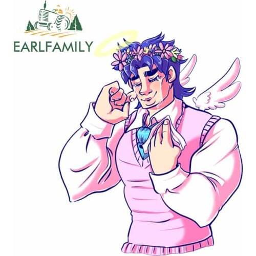 EARLFAMILY 13cm x 10.8cm for Clothing Woman Pink Facial Expression Car Stickers and Decals Fashion Fine Car Accessories Repair