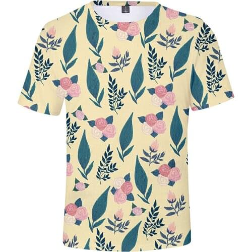 3d Printed T Shirt Casual Mens T-shirt Short Sleeve Sweatshirt Clothing Tops 2019 New Fashion Woman Maple leaf natural scenery