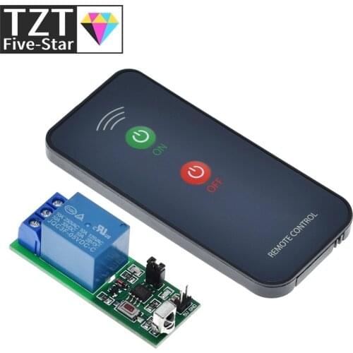 IR 1 Channel Infrared Receiver Driving Switch Relay Driver Module Board 5V + Active Remote Controller