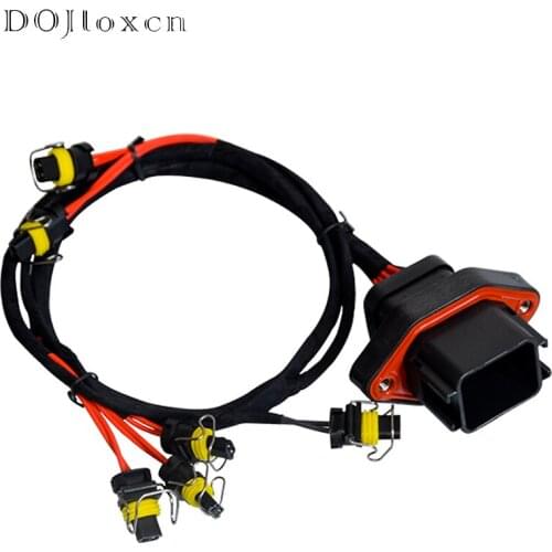 1 Set Multi-Plug Excavator Connector E330D/336D Injector C9 Engine Harness To Plug Excavator Fitting Socket