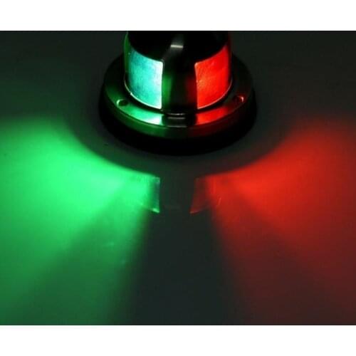 Red and Green LED Navigation Lights Silver House - Port side / Starboard Maritime Ship Marine Led Light Yacht Lighting Dropship