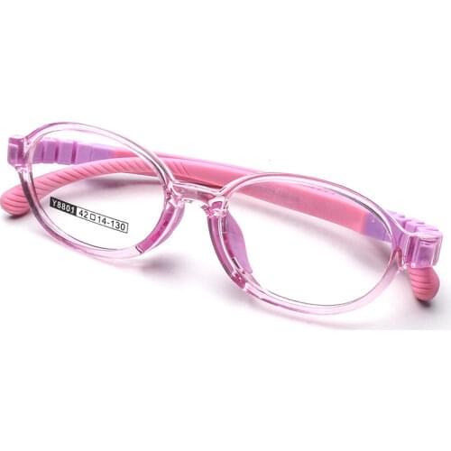 4-10 Year-Old Kids Oval TR90 Ultralight Soft Flexible Safety Child Frame Glasses Optical Eyeglass Oculos Rubber Boys Girls