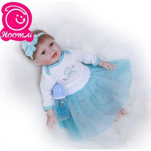 Reborn Baby Doll Lifelike Soft Silicone Bebe Reborn Real Gentle Touch Toys Gifts for Children Silicone Doll Toys for Girls