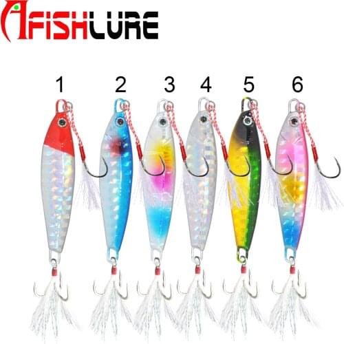 LI04 Metal Fishing Jig Metal lures 55mm 20g hard metal Lure sinking fishing lure bait