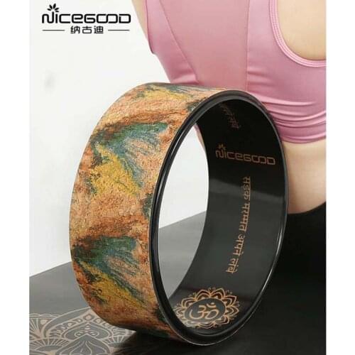 ABS Massage Yoga Wheel Professional Pilates Ring Workout Back Body Circle Fitness Exercise Ring Anti-slip Back Bend Yoga Wheel