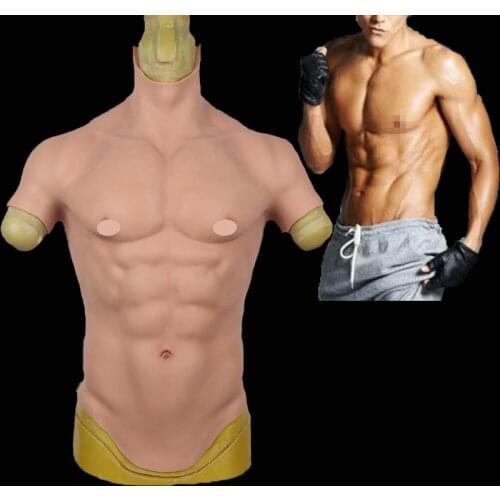 Cosplay Male Suit Fake Belly Fitness Muscles Demon Slayer Inosuke Movement Mens Chest Crossdressers Simulation Pectoralis