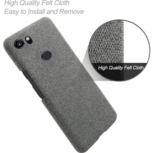 Anti-slip Ultra Thin Fabric Cloth Case for Google Pixel 2XL Anti-Drop Phone Bag Cover For Google Pixel 2XL 2 XL Pixel2XL 6.0"