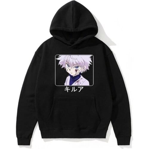 2021 New japan Anime Killua Leorio Kurapika Gon Hisoka Pullover Hoodie Streetswear Tops Fashion Hoodie Men Oversized sweatshirt