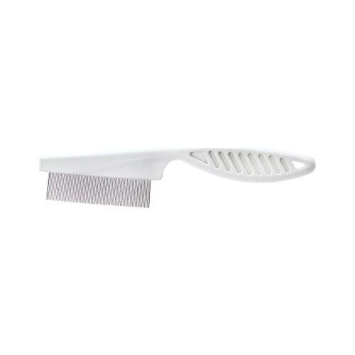 Comb for cleaning pet hair with lice and fleas stainless steel needle comb with non-slip handle