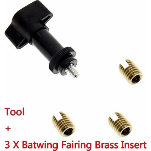 Batwing Fairing Replacement Brass Insert Installation Tool For Harley Touring Street Glide 1978-2018 Models