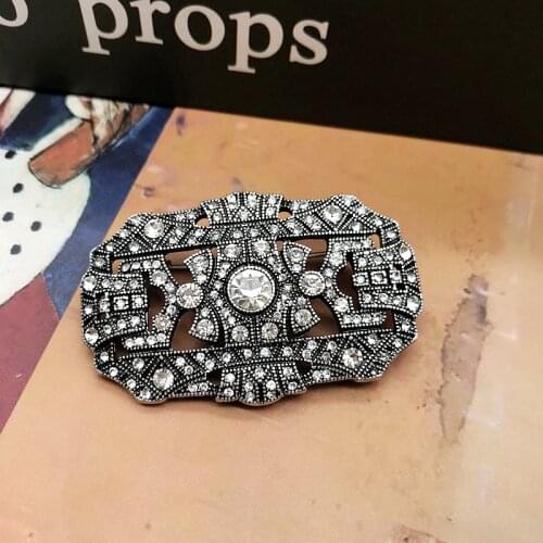 Rhinestone Brooches Crystal Antique Jewelry Fashion Decoration Pins For Womens Party Gifts