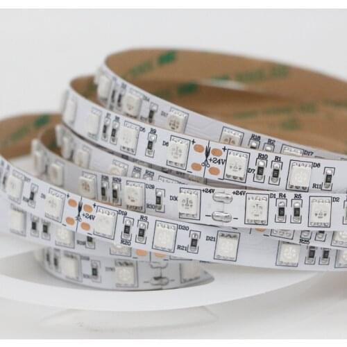 24v UV Led Strip light 5050 SMD 60led/m Ultraviolet Ray LED Diode Ribbon Purple Flexible Tape lamp for DJ Fluorescence Sterilize