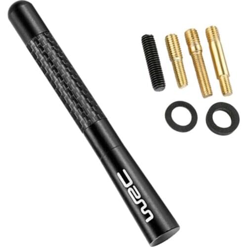 Universal Carbon Fiber Short Antenna Aerials for ford focus 2 3 Peugeot 206 207 307 308 408 508 Opel 1XCF