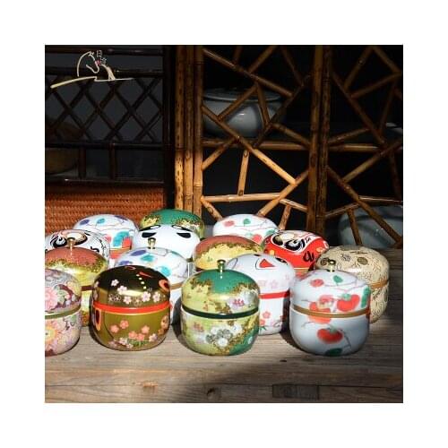 Caddy imported from Japan a wide variety of styles tin POTS with tin box cartoon stored tea tea boxes sealed cans